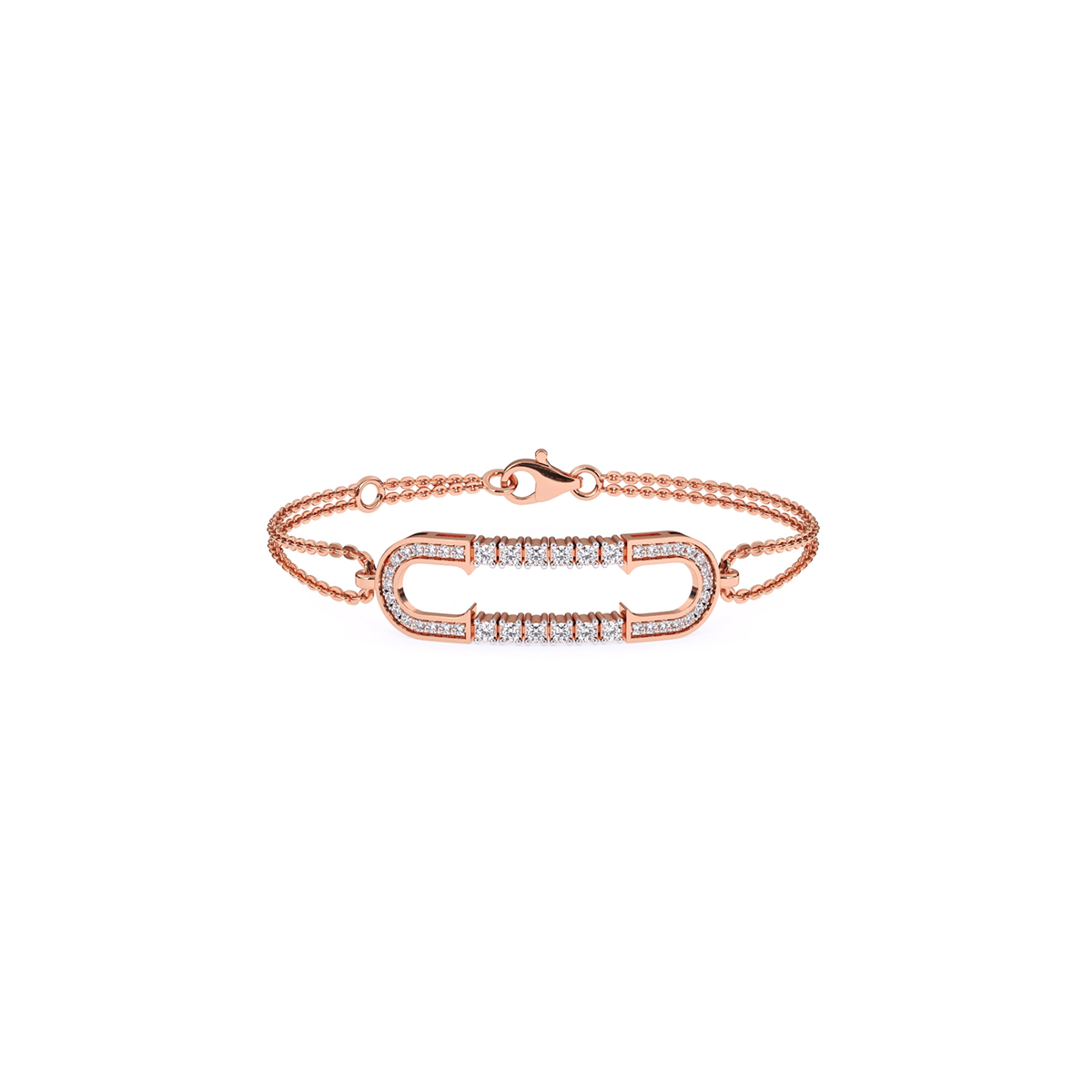 Rose Gold Stylish Charm Adjustable Free Size Designer Bracelet